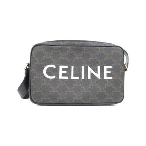 Celine Shoulder Bag Canvas Black